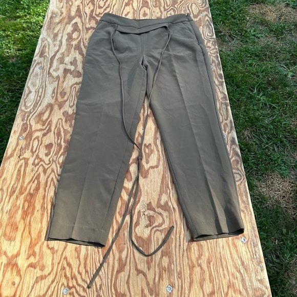 Express olive green pants size 10R grunge work classic casual - Picture 2 of 9